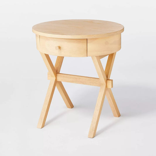 Wasatch Side Table with Drawer Light Natural (KD) - Threshold designed with Studio McGee