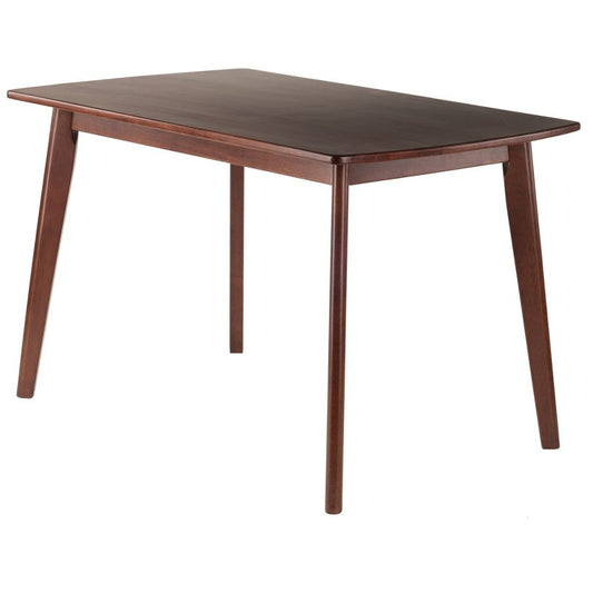 Shaye Dining Table Walnut - Winsome: Solid Wood, Tapered Legs, Contemporary Style, Seats 4 : Target