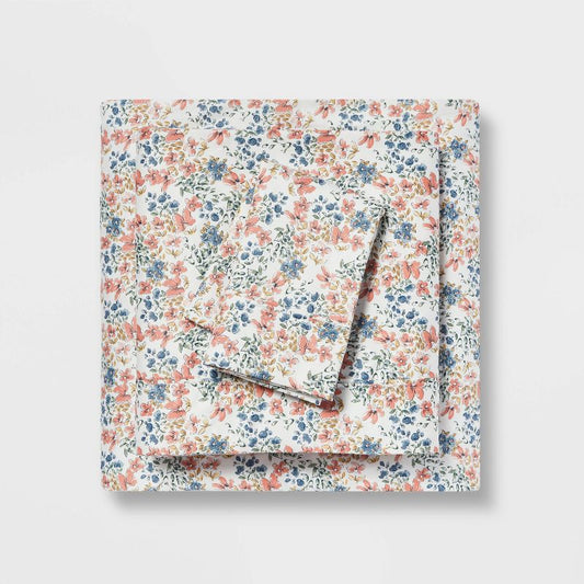 Twin/Twin XL Printed Performance 400 Thread Count Sheet Set Ditsy Floral - Threshold
