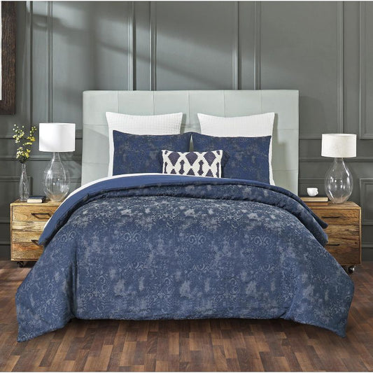 Vincent Collection 100% Polyester King Comforter Set In Navy : Target