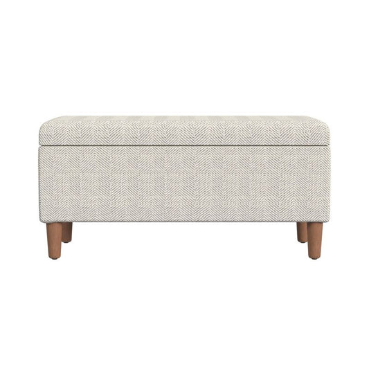 Malmo Storage Bench Cream - Homepop: Soft-close Lid, End-of-bed Seating, Entryway Shoe Organizer : Target