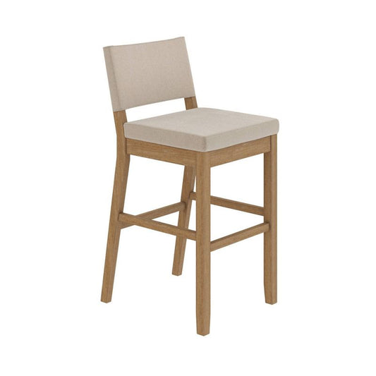 Nathan James Linus Counter Height Barstool: Modern Farmhouse Style, Rubberwood Frame, Polyester Upholstery : Target