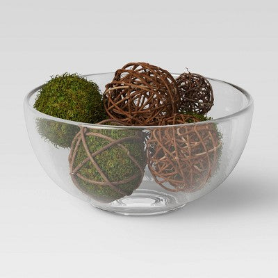 8pc Decorative Wrapped Moss Ball Filler - Threshold