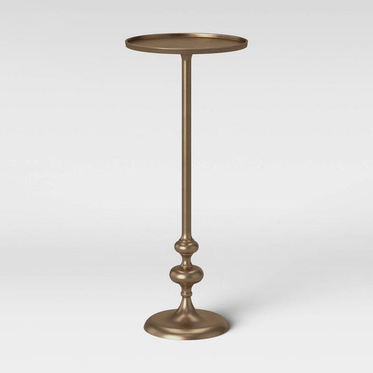 Londonberry Turned Accent Table Small Brass - Threshold™ : Target