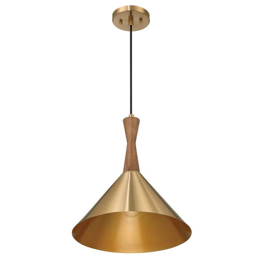 Robert Stevenson Lighting Axel Mid-Century Modern Ceiling Light: ETL Listed, 60W, Wood & Metal