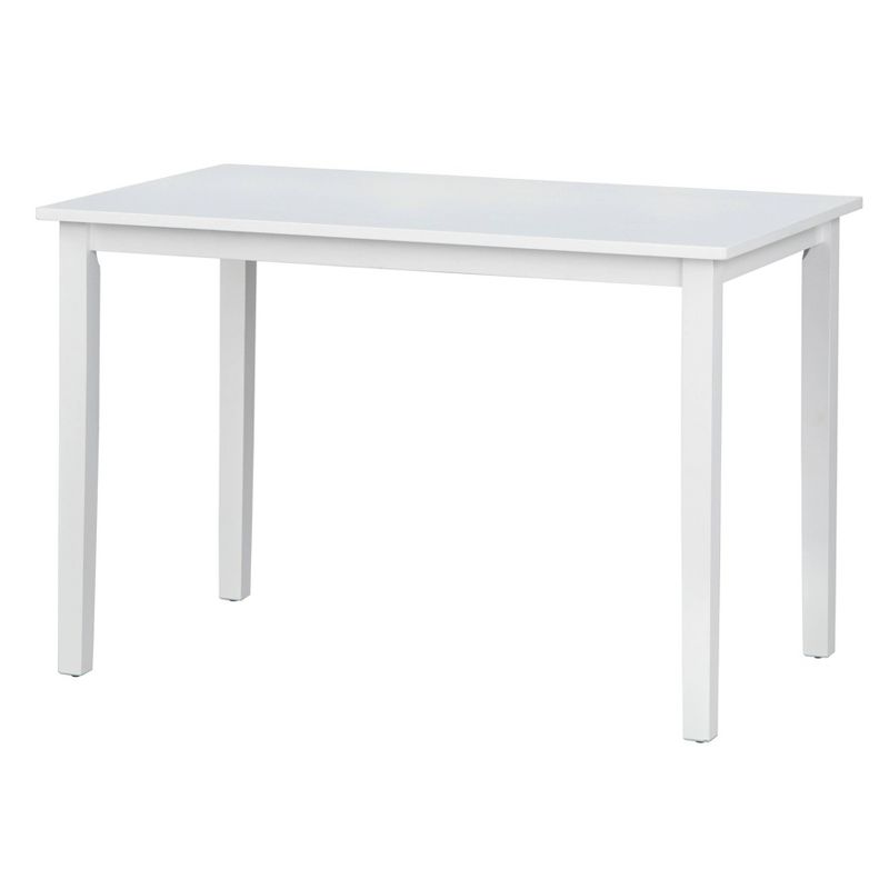 Rectangular Shaker Dining Table Set White - Buylateral: Transitional Style, Rubberwood, 4-seat : Target
