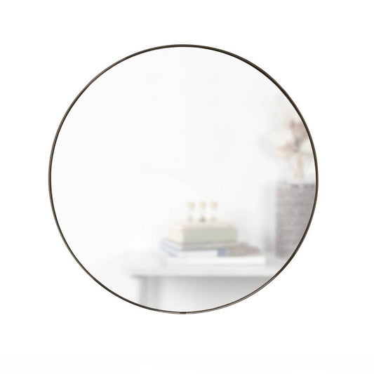 34\ Hubba Round Wall Mirror Titanium - Umbra"