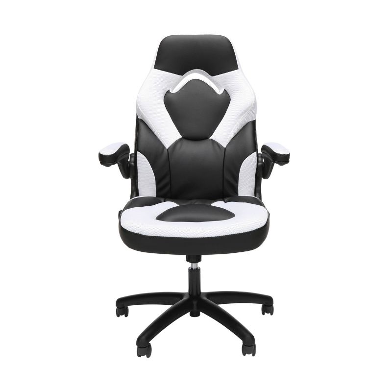 Respawn 3085 Ergonomic Gaming Chair With Flip-up Arms White: Bonded Leather, Steel Frame, Lumbar Support : Target