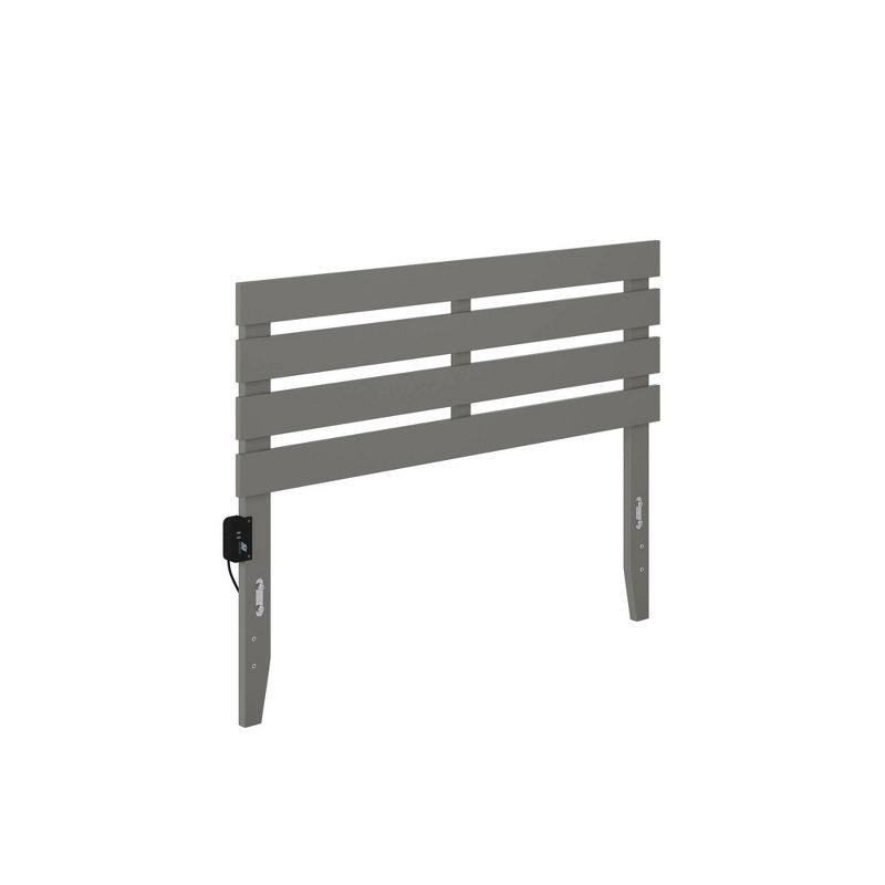 Full Oxford Headboard Gray - Afi: Hardwood Construction, Usb Charger, Bed Frame Mounted : Target