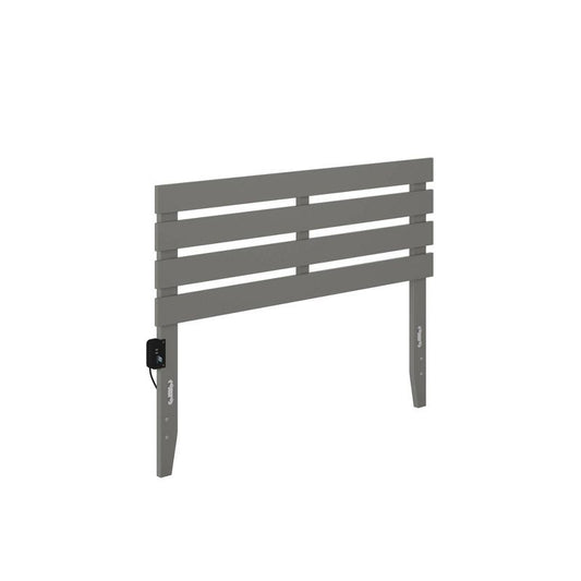 Full Oxford Headboard Gray - Afi: Hardwood Construction, Usb Charger, Bed Frame Mounted : Target