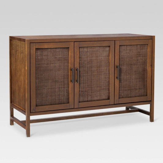 Warwick 3 Door Accent TV Stand for TVs up to 59" Stand Brown - Threshold