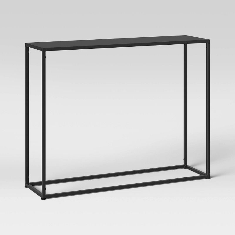 Glasgow Narrow Console Table Black - Threshold