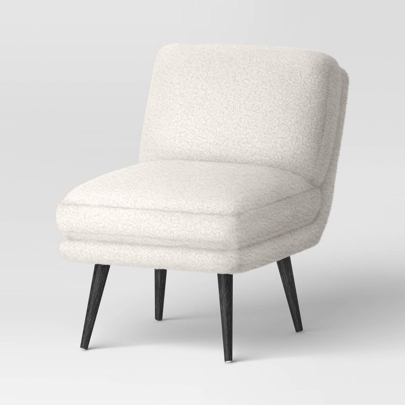 Harper Fur Slipper Chair Faux Shearling (FA) - Threshold