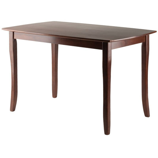 Winsome Inglewood Dining Table Walnut: Modern Rectangle Kitchen Table For 4, Wood Frame & Surface : Target