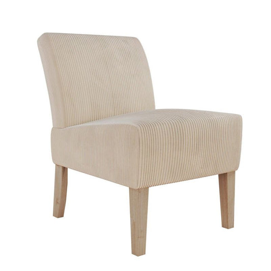 Room & Joy Farris Accent Chair Ivory: Upholstered, Armless, Wood Frame, Cushioned : Target