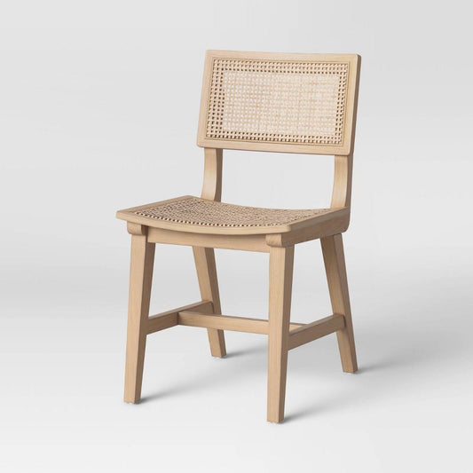 Tormod Backed Cane Fully Assembled Dining Chair Natural - Threshold™ : Target