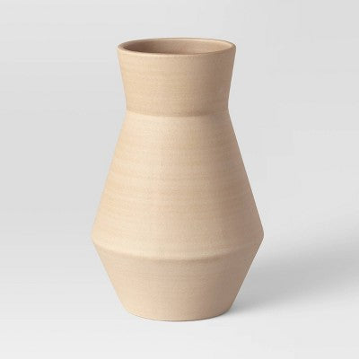 Large Sandy Modern Vase - Threshold