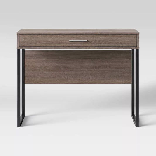 Mixed Material Writing Desk Gray - Room Essentials™
