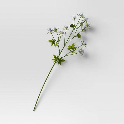 Thistle Stem - Threshold: Faux Blue Flowers & Green Leaves for Indoor Decor, 28" Height