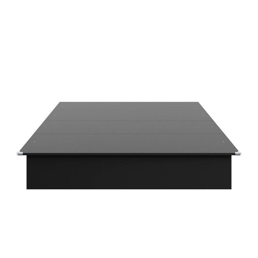 Nexera Queen Valere Platform Bed Black: Sturdy Frame, No Box Spring Needed : Target