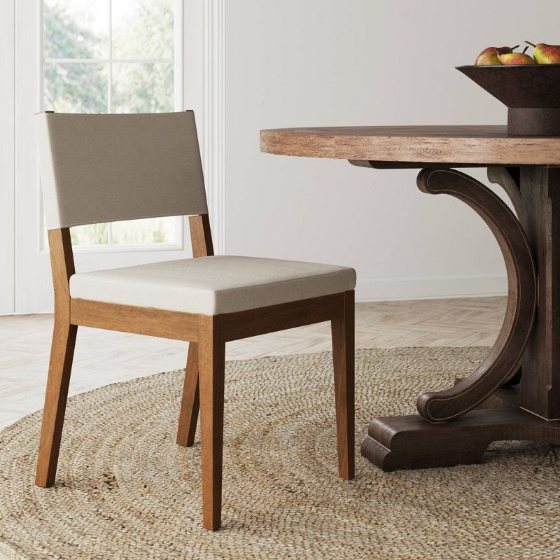 Nathan James Linus Modern Dining Chair: Cushioned, Rubberwood Legs, Easy Assembly : Target