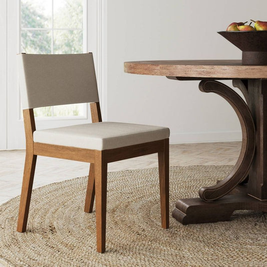 Nathan James Linus Modern Dining Chair: Cushioned, Rubberwood Legs, Easy Assembly : Target