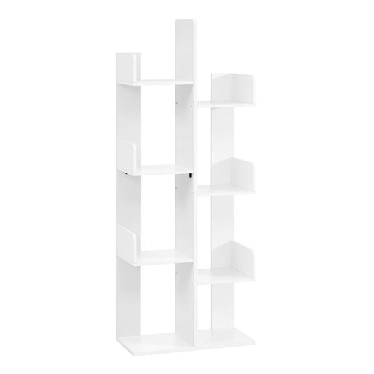 Vasagle Bookcase Tree-shaped Bookshelf With 8 Storage Shelves White : Target