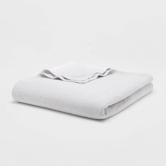 Twin/twin Xl 100% Cotton Bed Blanket Gray - Threshold™: Woven Lightweight, No Fill, Oeko-tex Certified : Target
