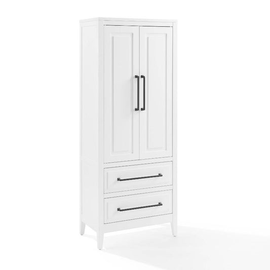Genevieve Storage Pantry White - Crosley: Modern Farmhouse Design, 2 Doors, 2 Drawers, Adjustable Shelves : Target