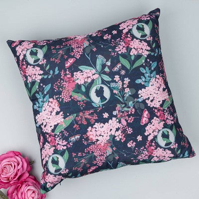 Floral Print Throw Pillow - Bridgerton