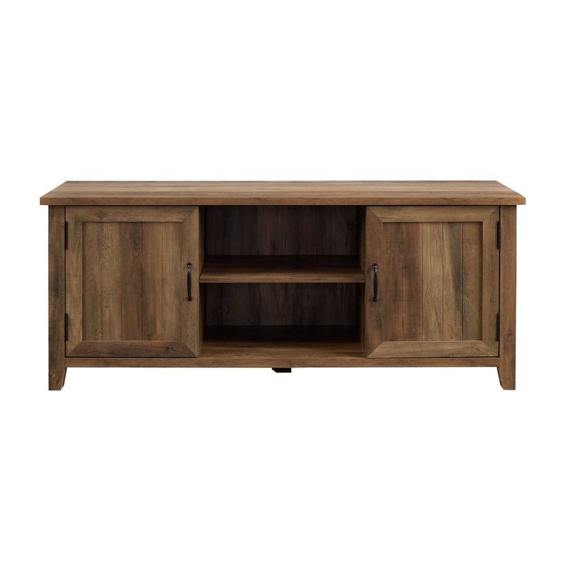 Saracina Home Modern Farmhouse Tv Stand For Tvs Up To 65" Rustic Oak : Media Console With Cable Management, Adjustable Shelves : Target