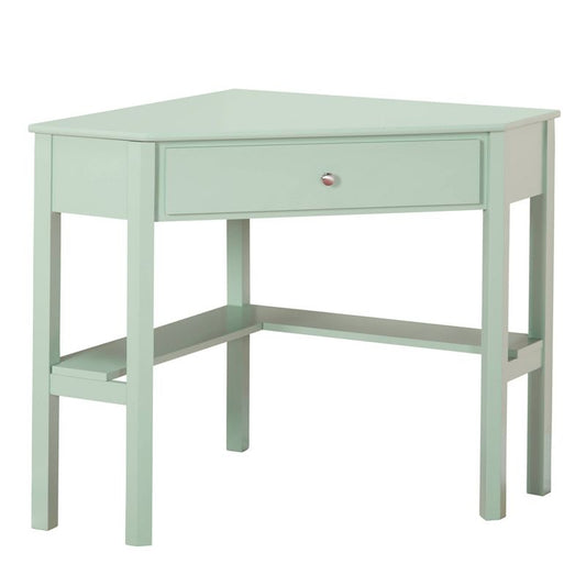 Medford Corner Desk With Storage Mint - Buylateral: Wood Composite, All Purpose Drawer, 42" Width : Target