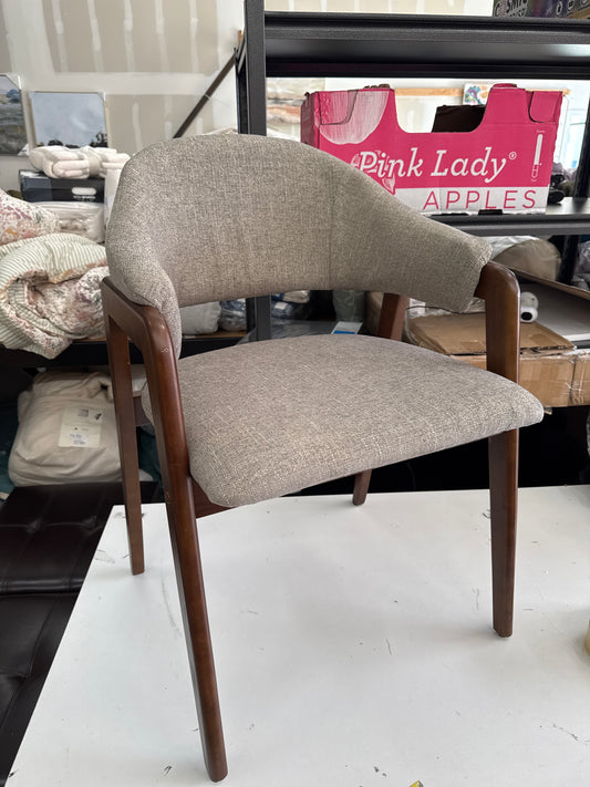 Ingleside Open Back Upholstered Wood Frame Dining Chair Dark Gray - Threshold Assembly Required