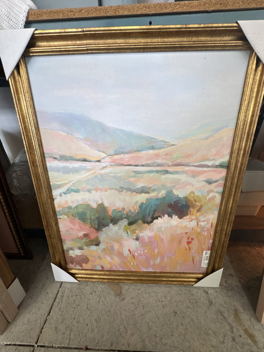 24"x30" Colorful Landscape Canvas Board Framed Art - Threshold