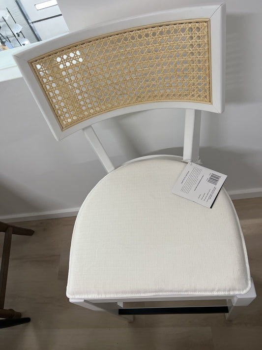 Galway Cane Counter Stool - White/natural - Safavieh : Target