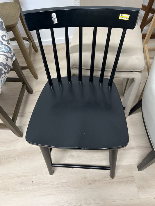 Windsor Counter Height Barstool Hardwood Black - Threshold™: 24" Slat Back, Armless : Target