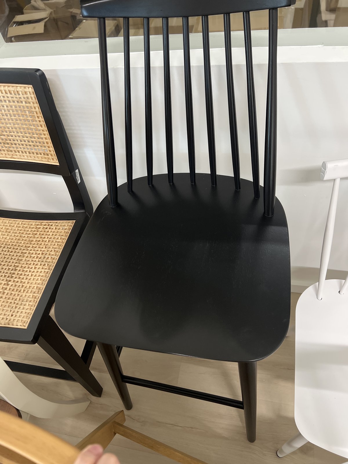 Harwich High Back Windsor Counter Height Barstool: Rubberwood, 24" Seat Height - Threshold™ : Target