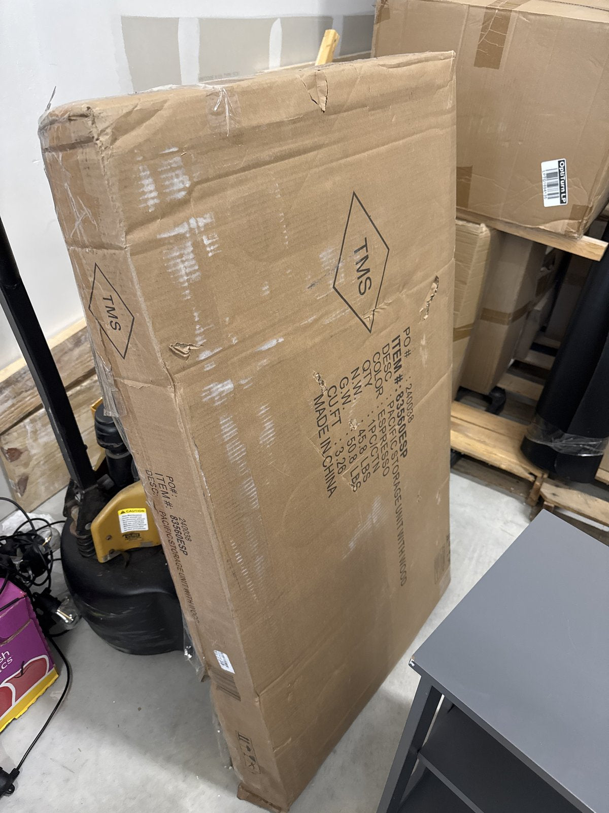 Buylateral Pacific Stackable Cabinet With Sliding Doors Espresso: Wood Composite, Adjustable Shelf, Modular Design : Target