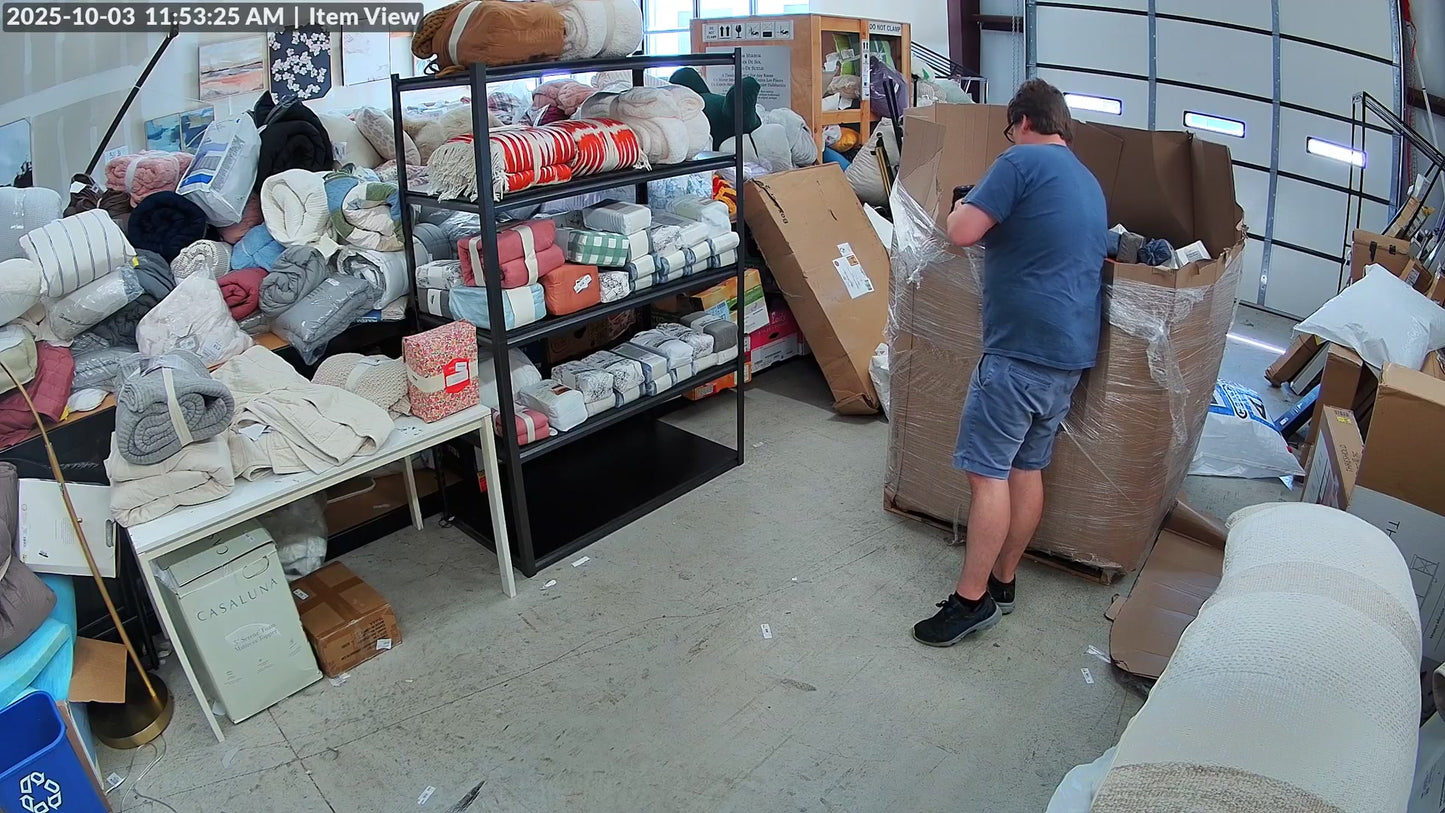 Full/Queen Chunky Knit Bed Blanket White - Casaluna: Acrylic Sweater Knit, Machine Washable, No Style Assigned