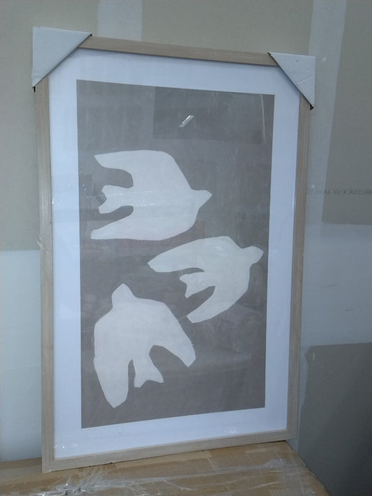 20"x30" Bird Light Wood Framed Art - Threshold designed with Studio McGee