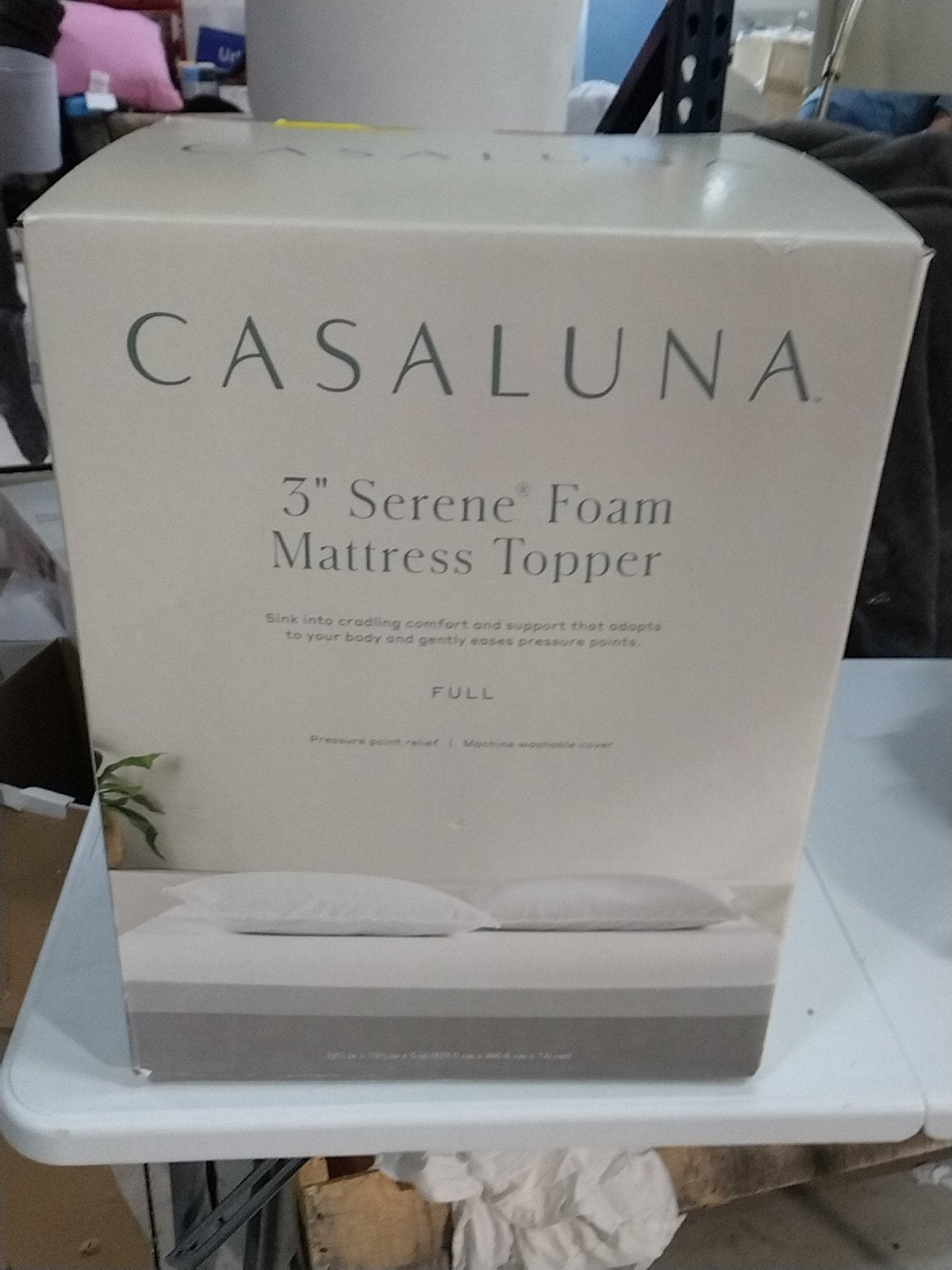 Full 3" Serene Foam Mattress Topper - Casaluna: Polyester Cover, CertiPUR-US, Reduced Motion Transfer