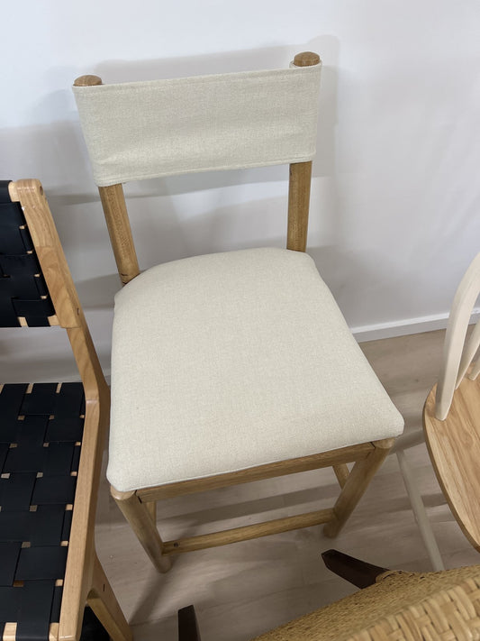 Emery Wood Counter Height Barstool With Upholstered Seat And Sling Back - Threshold™ Designed With Studio Mcgee : Target