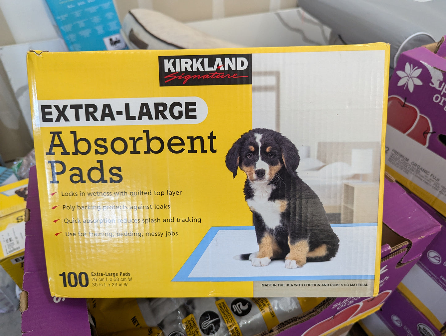 KS ABSORBENT PADS 100CT