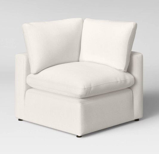 Allandale Modular Sectional Sofa Corner Cream - Threshold: L-Shaped, Chaise Lounge, Polyester
